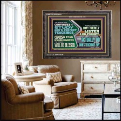 ACTUALLY DO WHAT GOD'S TEACHINGS SAY  Righteous Living Christian Wooden Frame  GWFAVOUR13052  