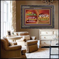 BE MADE WHOLE OF YOUR PLAGUE  Sanctuary Wall Wooden Frame  GWFAVOUR9538  "45X33"