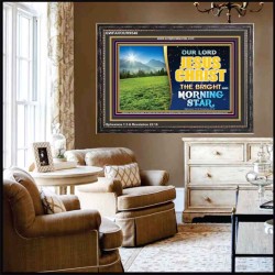 JESUS CHRIST THE BRIGHT AND MORNING STAR  Children Room Wooden Frame  GWFAVOUR9546  "45X33"