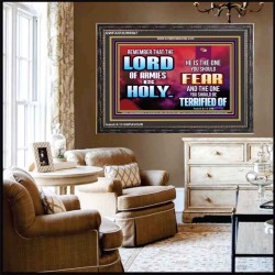 FEAR THE LORD WITH TREMBLING  Ultimate Power Wooden Frame  GWFAVOUR9567  "45X33"