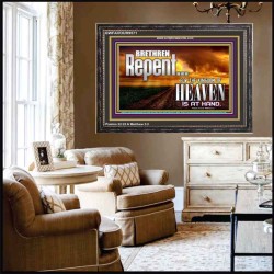 THE KINGDOM OF HEAVEN IS AT HAND  Children Room Wooden Frame  GWFAVOUR9571  "45X33"