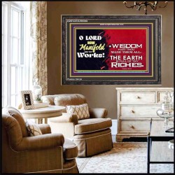 MANY ARE THY WONDERFUL WORKS O LORD  Children Room Wooden Frame  GWFAVOUR9580  "45X33"