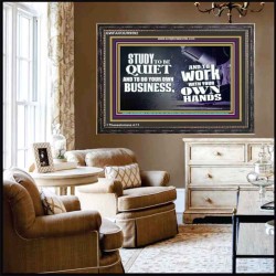 STUDY TO BE QUIET  Business Motivation Art  GWFAVOUR9592  
