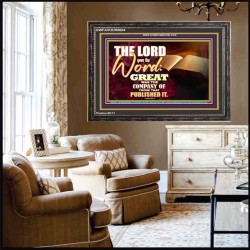 THE LORD GAVE THE WORD  Bathroom Wall Art  GWFAVOUR9604  "45X33"