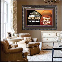 MERCY AND TRUTH SHALL GO BEFORE THEE O LORD OF HOSTS  Christian Wall Art  GWFAVOUR9982  "45X33"