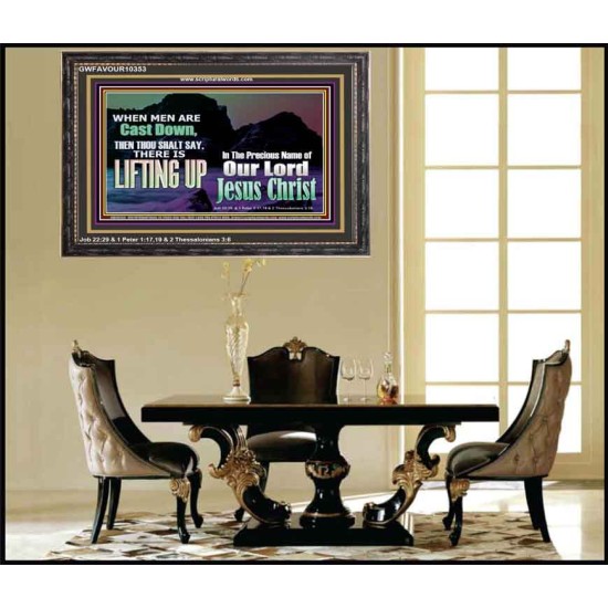 THOU SHALL SAY LIFTING UP  Ultimate Inspirational Wall Art Picture  GWFAVOUR10353  