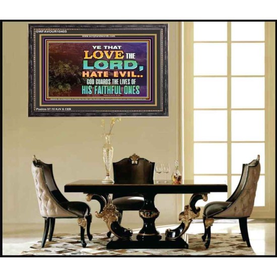 GOD GUARDS THE LIVES OF HIS FAITHFUL ONES  Children Room Wall Wooden Frame  GWFAVOUR10405  