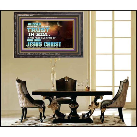 THE PRECIOUS NAME OF OUR LORD JESUS CHRIST  Bible Verse Art Prints  GWFAVOUR10432  