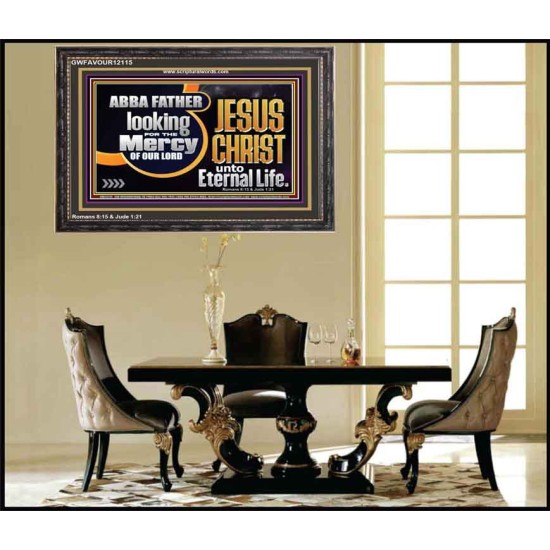 THE MERCY OF OUR LORD JESUS CHRIST UNTO ETERNAL LIFE  Décor Art Work  GWFAVOUR12115  