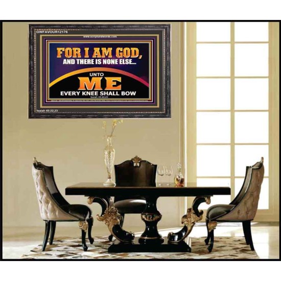 UNTO ME EVERY KNEE SHALL BOW  Scripture Wall Art  GWFAVOUR12176  