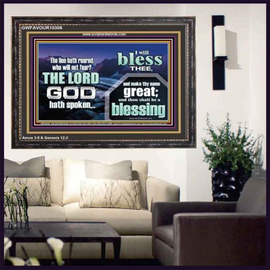 I BLESS THEE AND THOU SHALT BE A BLESSING  Custom Wall Scripture Art  GWFAVOUR10306  