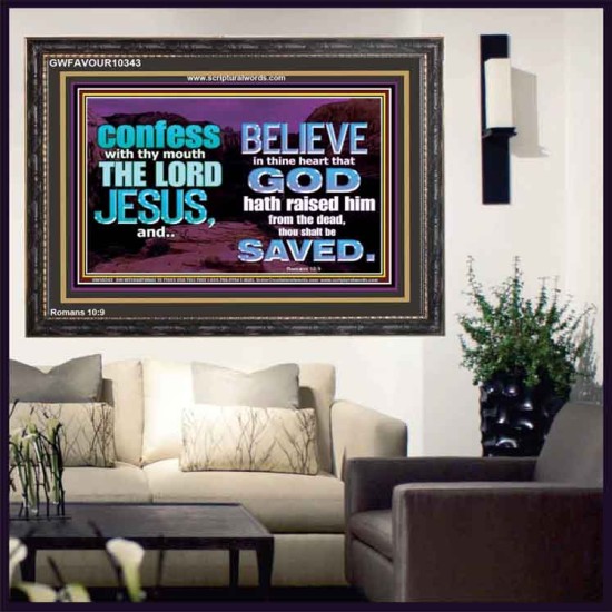 IN CHRIST JESUS IS ULTIMATE DELIVERANCE  Bible Verse for Home Wooden Frame  GWFAVOUR10343  