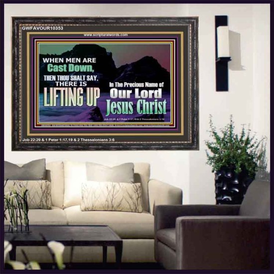 THOU SHALL SAY LIFTING UP  Ultimate Inspirational Wall Art Picture  GWFAVOUR10353  