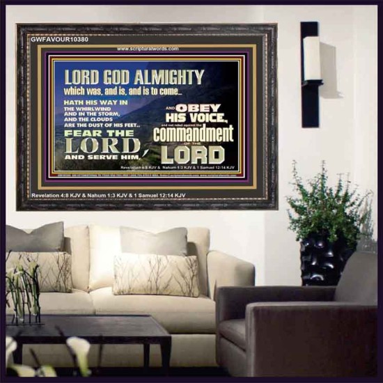 REBEL NOT AGAINST THE COMMANDMENTS OF THE LORD  Ultimate Inspirational Wall Art Picture  GWFAVOUR10380  