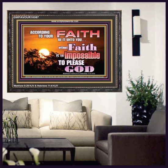 ACCORDING TO YOUR FAITH BE IT UNTO YOU  Children Room  GWFAVOUR10387  