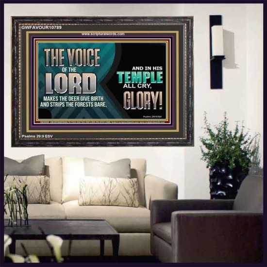 THE VOICE OF THE LORD MAKES THE DEER GIVE BIRTH  Art & Wall Décor  GWFAVOUR10789  