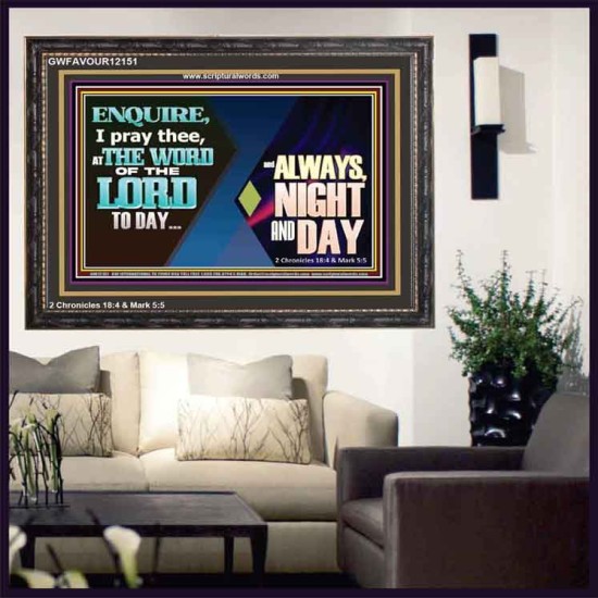 THE WORD OF THE LORD TO DAY  New Wall Décor  GWFAVOUR12151  
