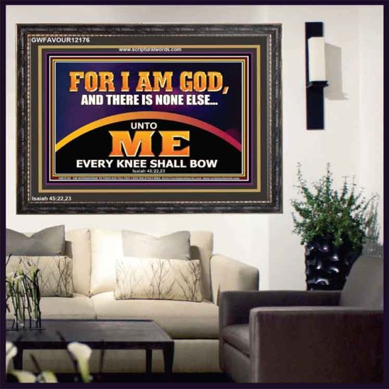 UNTO ME EVERY KNEE SHALL BOW  Scripture Wall Art  GWFAVOUR12176  