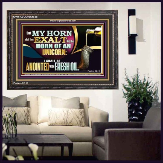 THE HORN OF AN UNICORN  Bible Verses Art Prints  GWFAVOUR12688  