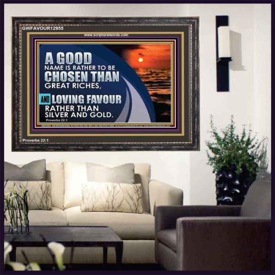 LOVING FAVOUR RATHER THAN SILVER AND GOLD  Christian Wall Décor  GWFAVOUR12955  