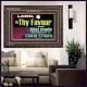 THY FAVOUR HAST MADE MY MOUNTAIN TO STAND STRONG  Modern Christian Wall Décor Wooden Frame  GWFAVOUR12960  