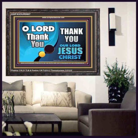 THANK YOU OUR LORD JESUS CHRIST  Custom Biblical Painting  GWFAVOUR9907  