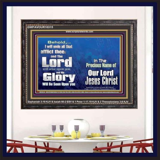 HIS GLORY SHALL BE SEEN UPON YOU  Custom Art and Wall Décor  GWFAVOUR10315  