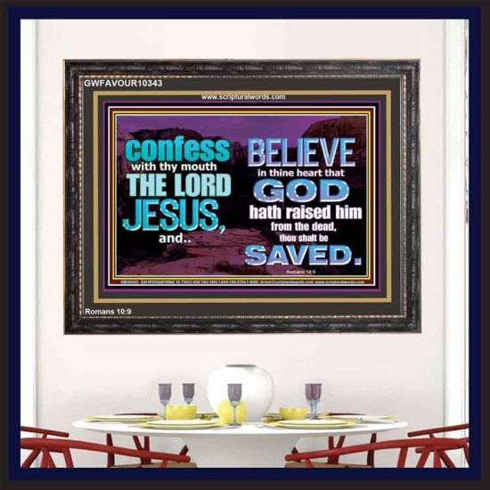 IN CHRIST JESUS IS ULTIMATE DELIVERANCE  Bible Verse for Home Wooden Frame  GWFAVOUR10343  