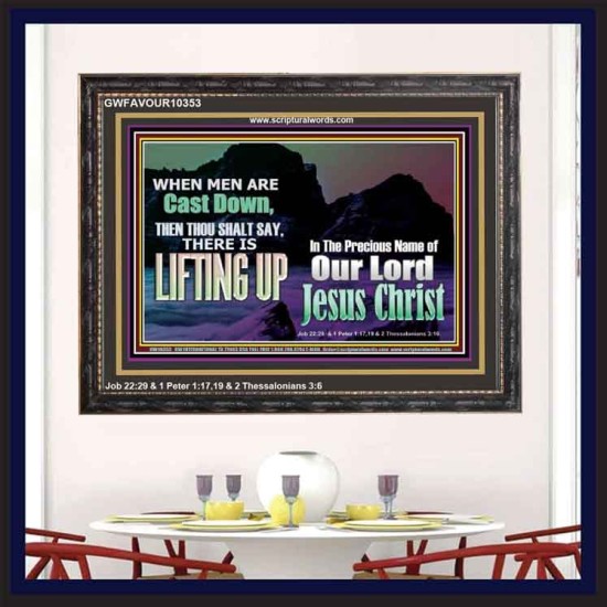 THOU SHALL SAY LIFTING UP  Ultimate Inspirational Wall Art Picture  GWFAVOUR10353  