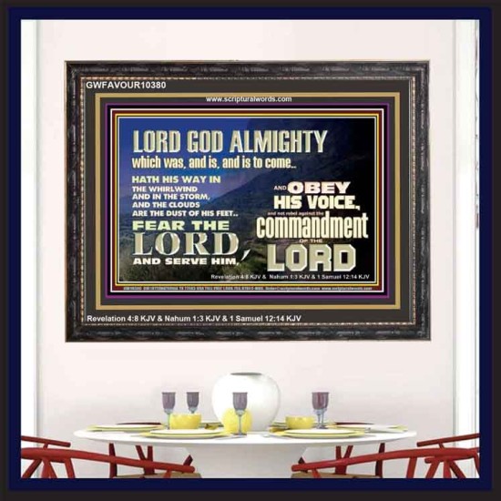REBEL NOT AGAINST THE COMMANDMENTS OF THE LORD  Ultimate Inspirational Wall Art Picture  GWFAVOUR10380  