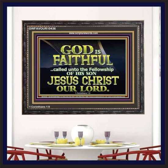 CALLED UNTO FELLOWSHIP WITH CHRIST JESUS  Scriptural Wall Art  GWFAVOUR10436  