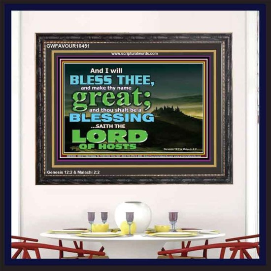 THOU SHALL BE A BLESSINGS  Wooden Frame Scripture   GWFAVOUR10451  