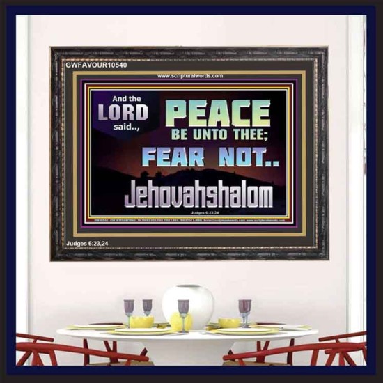 JEHOVAHSHALOM PEACE BE UNTO THEE  Christian Paintings  GWFAVOUR10540  