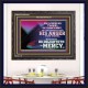 THE LORD DELIGHTETH IN MERCY  Contemporary Christian Wall Art Wooden Frame  GWFAVOUR10564  