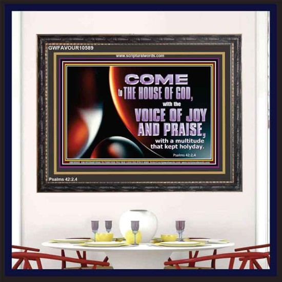 THE VOICE OF JOY AND PRAISE  Wall Décor  GWFAVOUR10589  