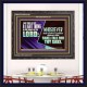 YOU WILL DEFEAT THOSE WHO ATTACK YOU  Custom Inspiration Scriptural Art Wooden Frame  GWFAVOUR10615B  