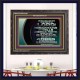 GO OUT WITH CELEBRATION AND BACK IN PEACE  Unique Bible Verse Wooden Frame  GWFAVOUR10618B  