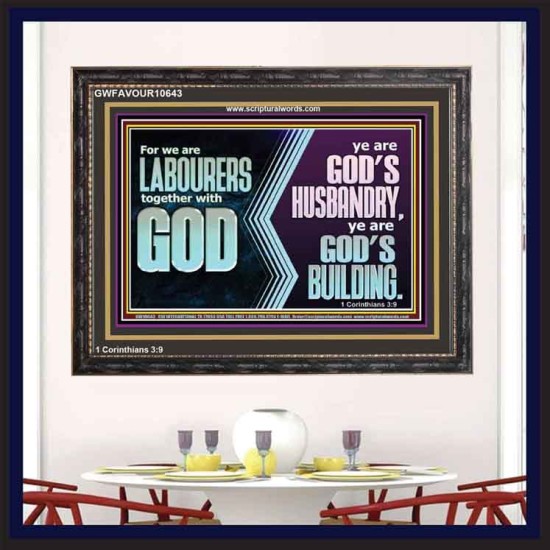 BE GOD'S HUSBANDRY AND GOD'S BUILDING  Large Scriptural Wall Art  GWFAVOUR10643  