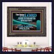 THE VOICE OF THE LORD GIVE STRENGTH UNTO HIS PEOPLE  Contemporary Christian Wall Art Wooden Frame  GWFAVOUR10795  