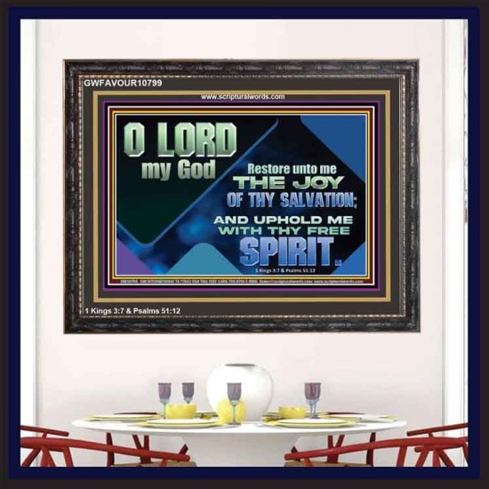 RESTORE UNTO ME THE JOY OF THY SALVATION  Scripture Art Prints  GWFAVOUR10799  