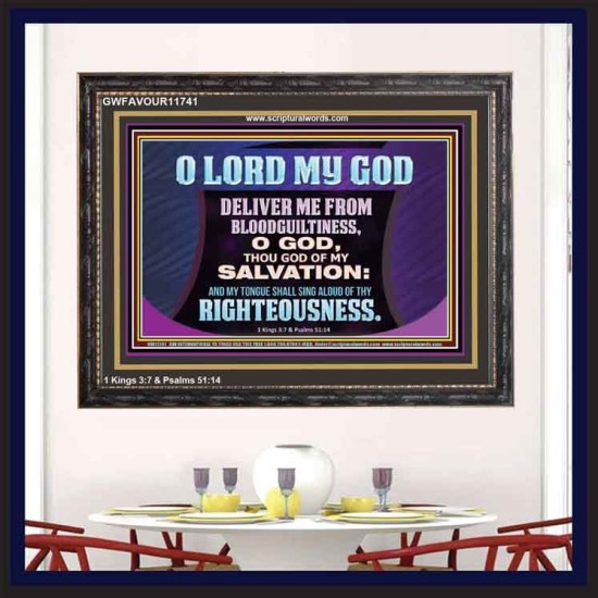 DELIVER ME FROM BLOODGUILTINESS  Religious Wall Art   GWFAVOUR11741  