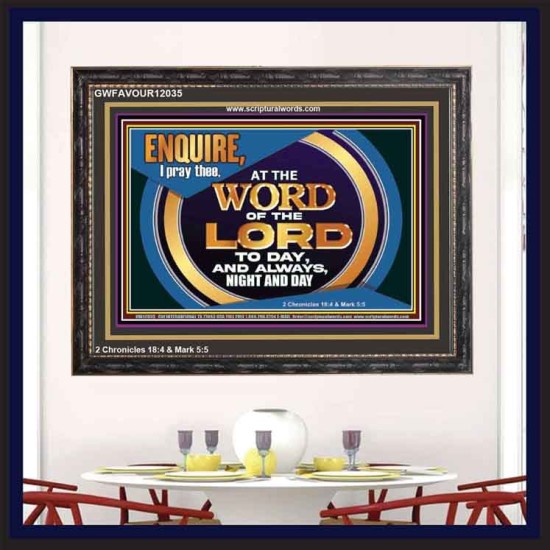 THE WORD OF THE LORD IS FOREVER SETTLED  Ultimate Inspirational Wall Art Wooden Frame  GWFAVOUR12035  