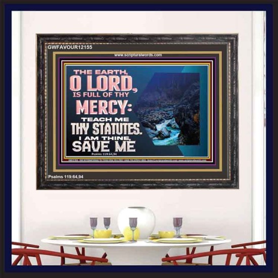 TEACH ME THY STATUTES AND SAVE ME  Bible Verse for Home Wooden Frame  GWFAVOUR12155  