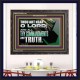 ALL THY COMMANDMENTS ARE TRUTH O LORD  Inspirational Bible Verse Wooden Frame  GWFAVOUR12164  