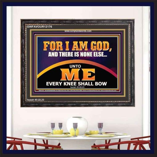 UNTO ME EVERY KNEE SHALL BOW  Scripture Wall Art  GWFAVOUR12176  