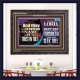 THEY THAT KNOW THY NAME WILL NOT BE FORSAKEN  Biblical Art Glass Wooden Frame  GWFAVOUR12983  