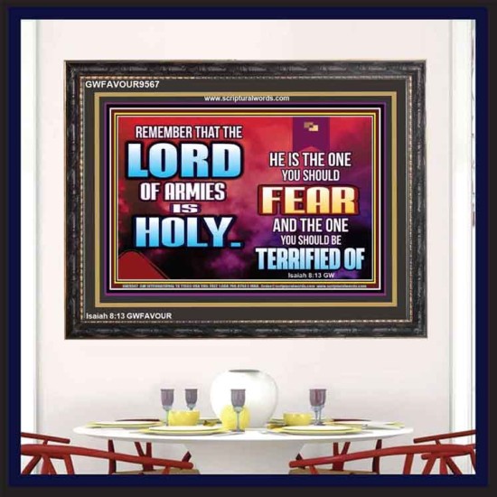 FEAR THE LORD WITH TREMBLING  Ultimate Power Wooden Frame  GWFAVOUR9567  