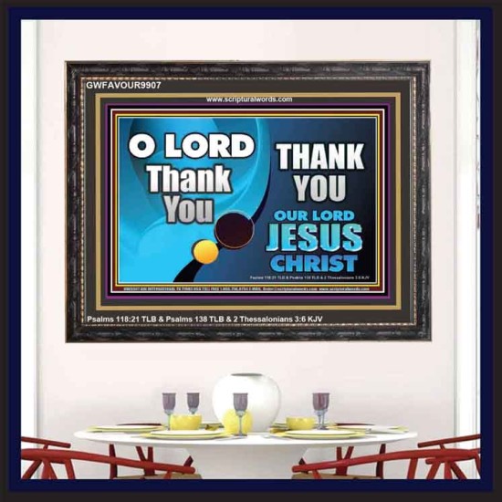 THANK YOU OUR LORD JESUS CHRIST  Custom Biblical Painting  GWFAVOUR9907  