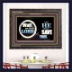 WAIT ON THE LORD AND HE SHALL SAVED THEE  Contemporary Christian Wall Art Wooden Frame  GWFAVOUR9920  