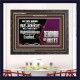 EXALTED IN THY RIGHTEOUSNESS  Bible Verse Wooden Frame  GWFAVOUR9984  